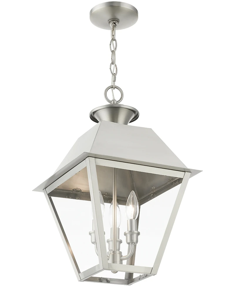 Livex Wentworth 3 Light Outdoor Large Pendant Lantern