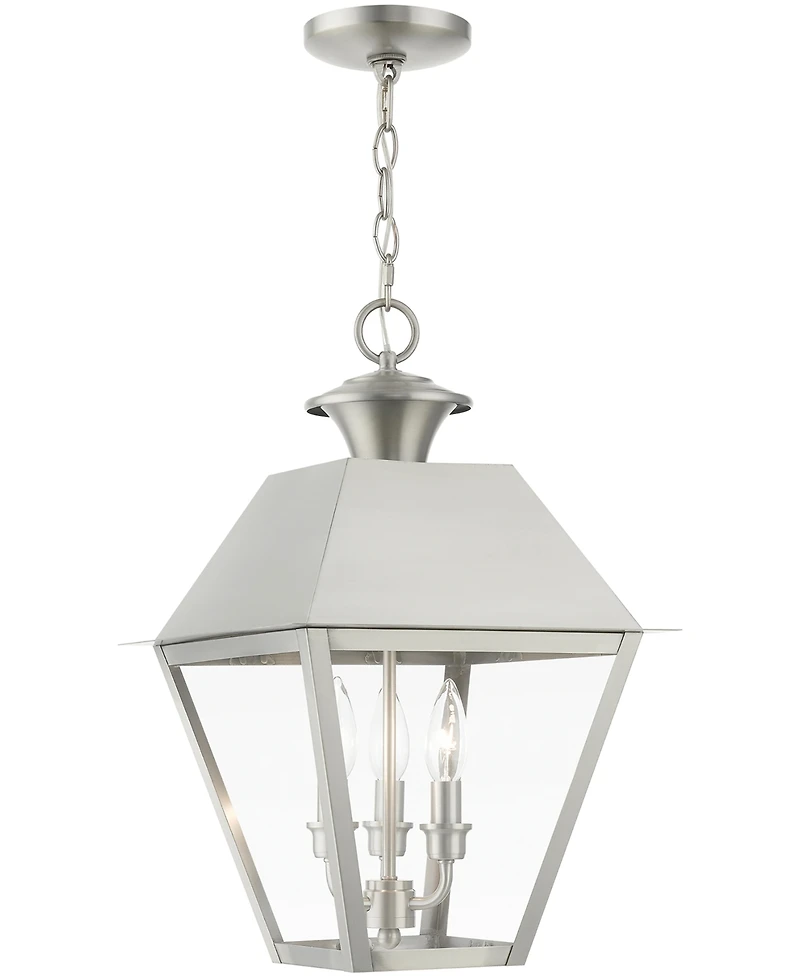 Livex Wentworth 3 Light Outdoor Large Pendant Lantern