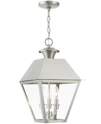 Livex Wentworth 3 Light Outdoor Large Pendant Lantern