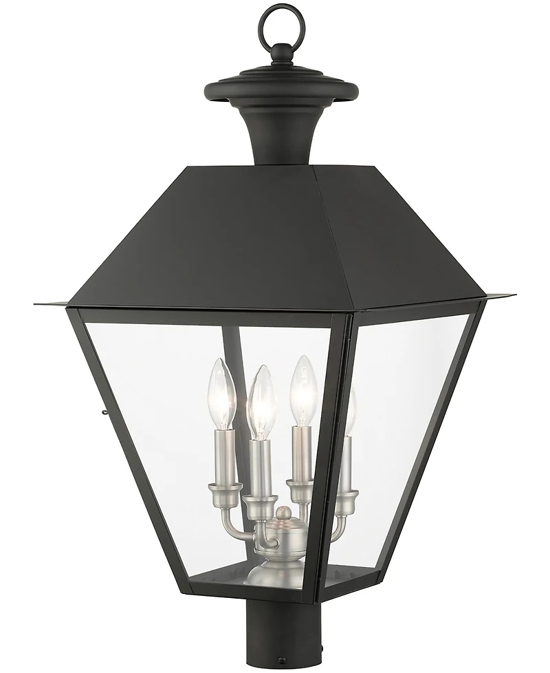 Livex Wentworth 4 Light Outdoor Post Top Lantern