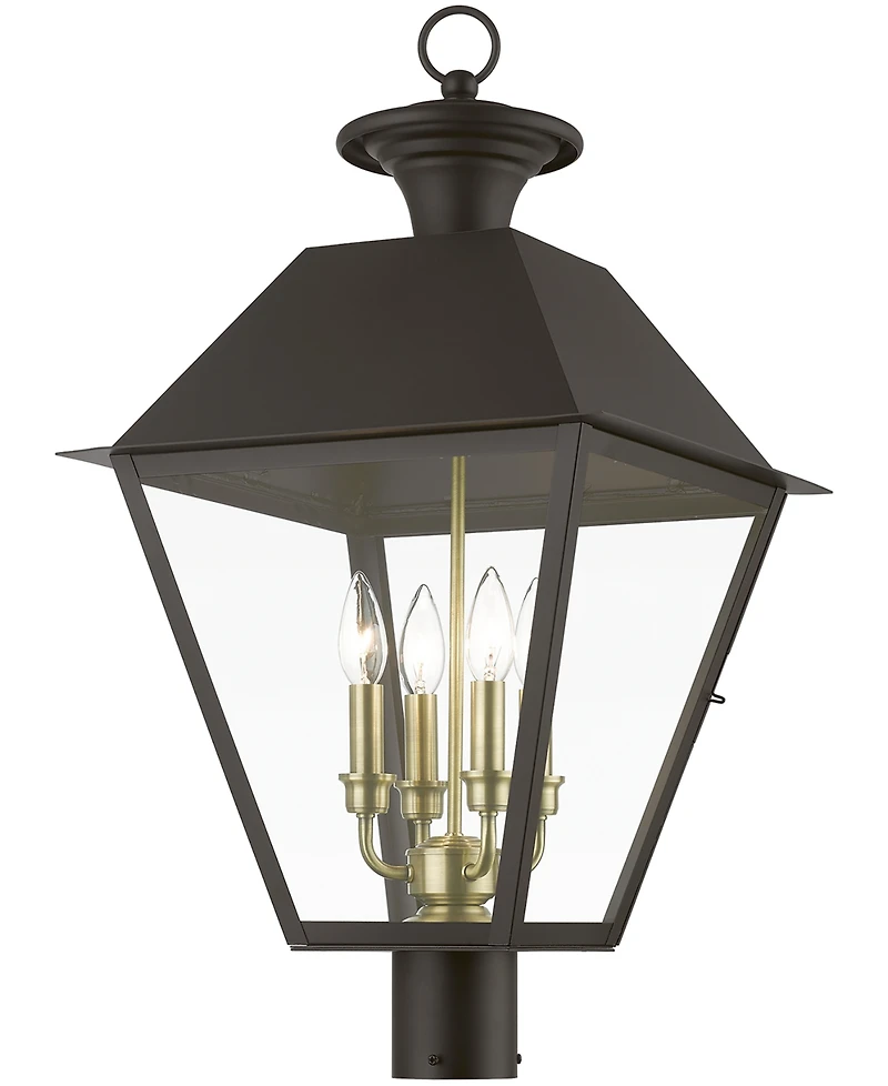 Livex Wentworth 4 Light Outdoor Extra Large Post Top Lantern