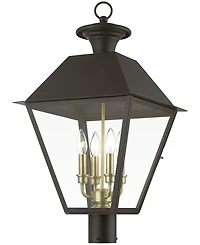 Livex Wentworth 4 Light Outdoor Extra Large Post Top Lantern
