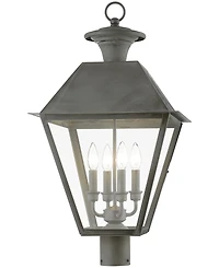 Livex Wentworth 4 Light Outdoor Extra Large Post Top Lantern