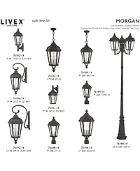 Livex Morgan Light Outdoor Post Top Lantern