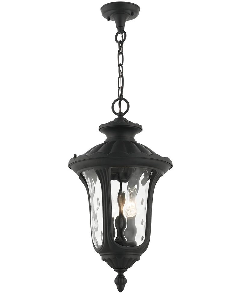 Livex Oxford 3 Light Outdoor Pendant Lantern