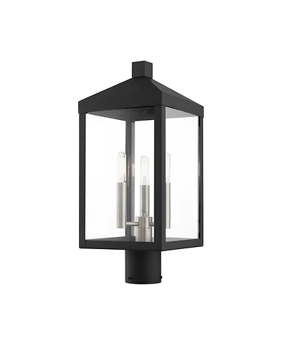 Livex Nyack 3 Light Outdoor Post Top Lantern