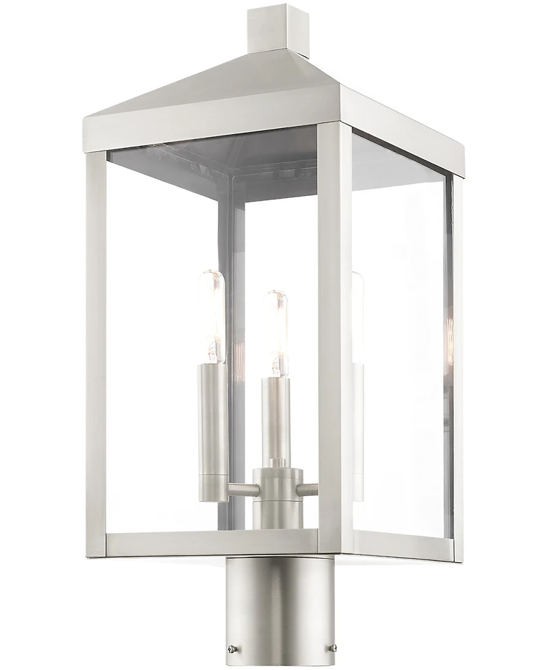Livex Nyack 3 Light Outdoor Post Top Lantern