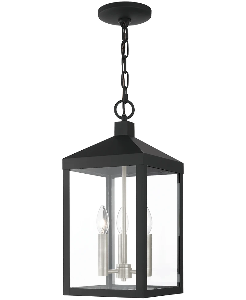 Livex Nyack 3 Light Outdoor Pendant Lantern