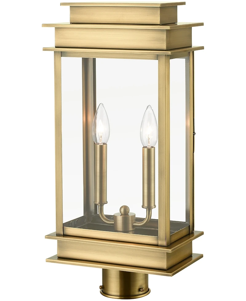 Livex Princeton 2 Light Outdoor Post Top Lantern