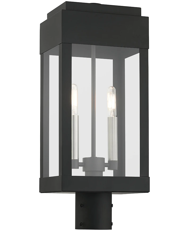 Livex York 2 Light Outdoor Post Top Lantern