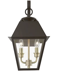 Livex Wentworth 2 Light Outdoor Medium Wall Lantern