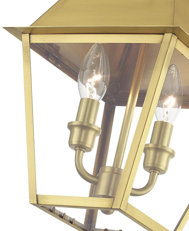 Livex Wentworth 2 Light Outdoor Medium Pendant Lantern