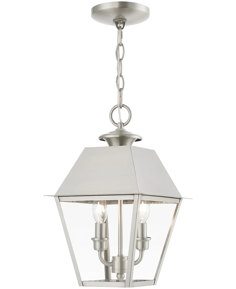 Livex Wentworth 2 Light Outdoor Medium Pendant Lantern