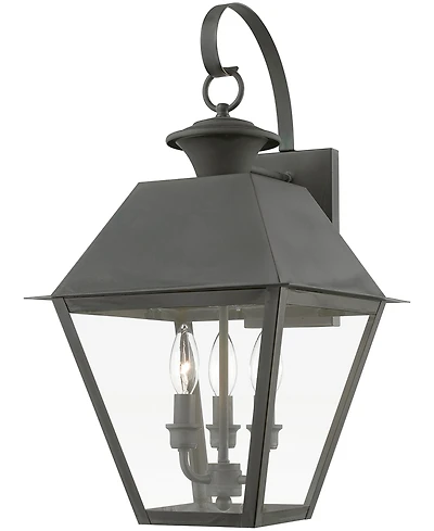 Livex Wentworth 3 Light Outdoor Large Wall Lantern