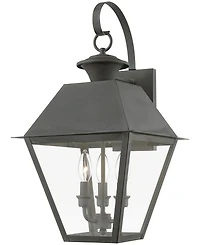 Livex Wentworth 3 Light Outdoor Large Wall Lantern