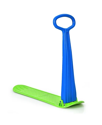 Folding Snow Scooter W/Grip Handle Portable Snow Sled for Kids Teenagers