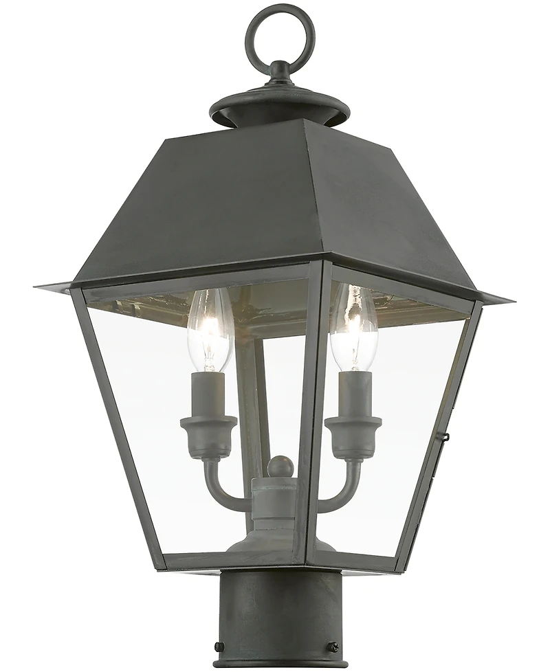 Livex Wentworth 2 Light Outdoor Medium Post Top Lantern