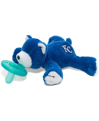 WubbaNub 0 to 6m Infant Pacifier - Kansas City Royals Bear