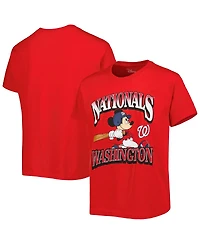 Big Boys and Girls Red Washington Nationals Disney Game Day T-shirt