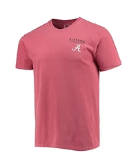 Men's Crimson Alabama Tide Landscape Shield Comfort Colors T-shirt