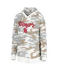 Women's Pressbox Camo Oklahoma Sooners San Pablo Pullover Hoodie