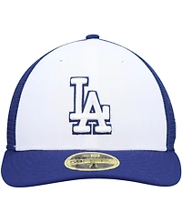 Men's New Era Royal, White Los Angeles Dodgers 2023 On-Field Batting Practice Low Profile 59FIFTY Fitted Hat