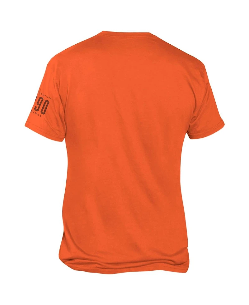 Men's Original Retro Brand Orange Oklahoma State Cowboys 1890 Drink Local T-shirt