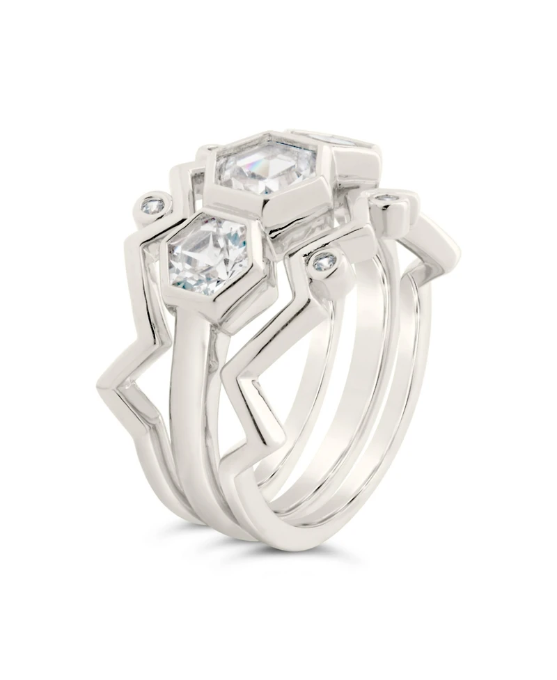 Sterling Forever Caterina Stacking Ring