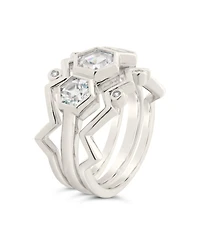 Sterling Forever Caterina Stacking Ring
