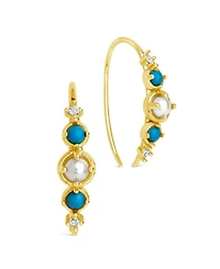 Sterling Forever Indra Drop Earrings