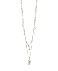 Sterling Forever Varuna Evil Eye Layered Necklace