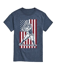 Airwaves Men's Flag Baseball Short Sleeve T-shirt