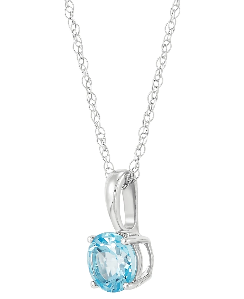 Birthstone Pendant 14k Gold or White