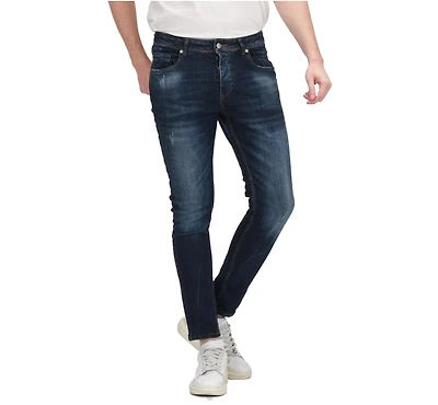 Ron Tomson Men's Modern Faded Skinny Jeans
