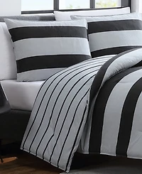 Closeout! Nautica Lawndale Reversible 3 Piece Comforter, Set, Full/Queen