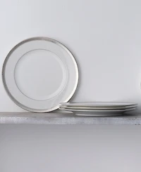 Noritake Odessa Platinum Set of 4 Dinner Plates, Service For 4
