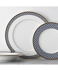 Noritake Blueshire Set of 4 Dinner Plates, Service For 4