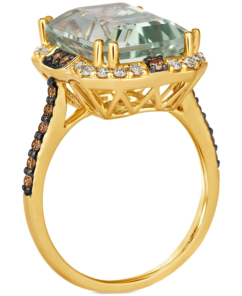 Le Vian Mint Julep Quartz (6-5/8 ct. t.w.) & Diamond (3/8 ct. t.w.) Statement Ring in 14k Gold
