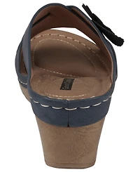 Gc Shoes Women's Selly Flower Wedge Sandals