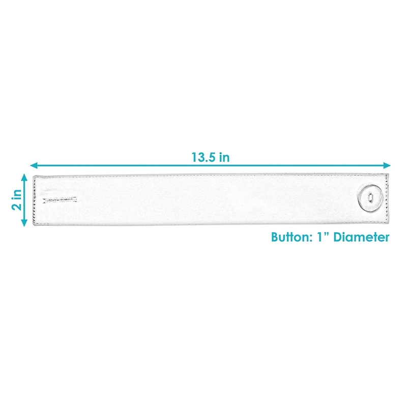 Indoor/Outdoor Fabric Curtain Tiebacks with Buttons - Polyester