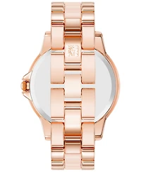 Anne Klein Women's Diamond Accent Ceramic & Metal Bracelet Watch 38mm