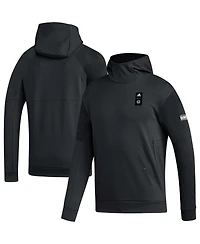 Men's adidas Black Philadelphia Union 2023 Player Travel Pullover Hoodie
