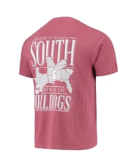 Men's Maroon Mississippi State Bulldogs Comfort Colors Welcome to the South T-shirt