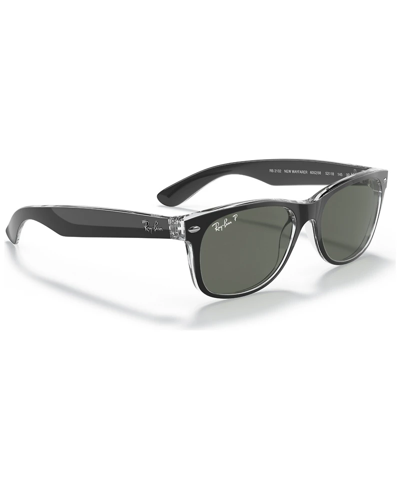 Ray-Ban Unisex Polarized Sunglasses, RB2132 New Wayfarer