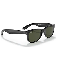 Ray-Ban Unisex New Wayfarer Sunglasses, RB2132 - Polished Black
