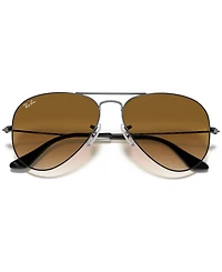 Ray-Ban Unisex Sunglasses, RB3025 Aviator Gradient