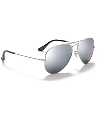 Ray-Ban Unisex Polarized Aviator Mirror Sunglasses, RB3025