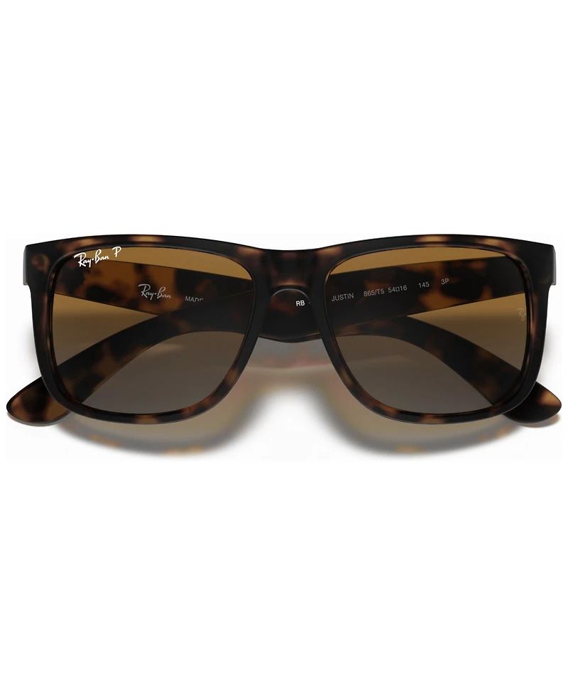 Ray-Ban Unisex Polarized Justin Gradient Sunglasses, RB4165