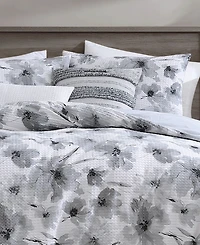 Dkny Modern Bloom 3 Piece Duvet Cover Set, Queen