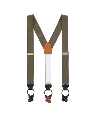 Trafalgar Men's Hudson Nylon Button End Suspenders
